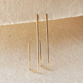 GoldFi 18k Gold Filled Rectangle Shaped Earrings