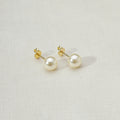 Mondsee 18k Gold Filled 6mm Classic Pearl Stud | 18k Gold Filled Jewelry