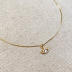 18k Gold Filled Dainty Eye Necklace