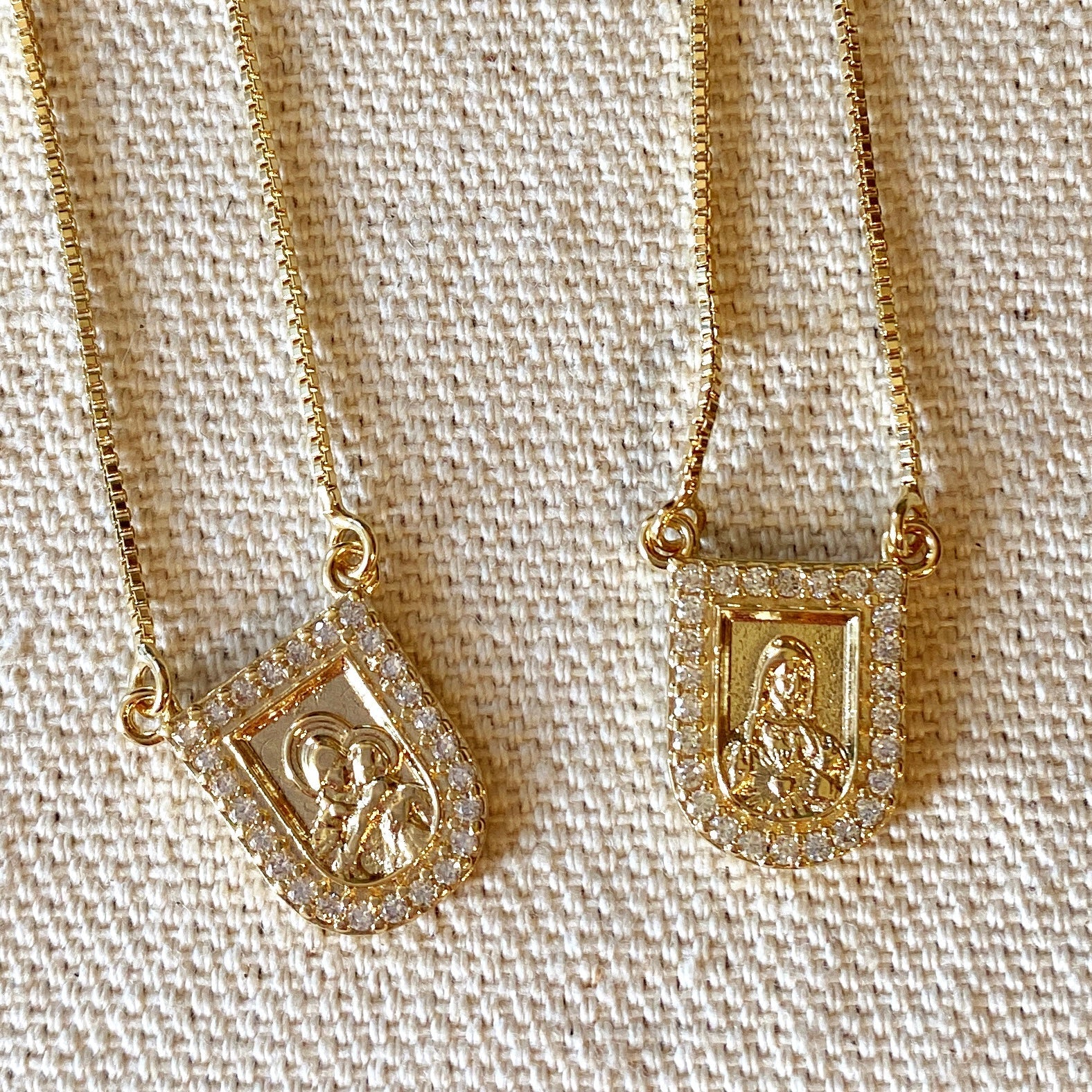 Mondsee 18k Gold Filled Scapular Necklace | 18k Gold Filled Jewelry