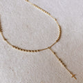 Mondsee 18k Gold Filled Simple Cross Rosary Necklace | 18k Gold Filled Jewelry