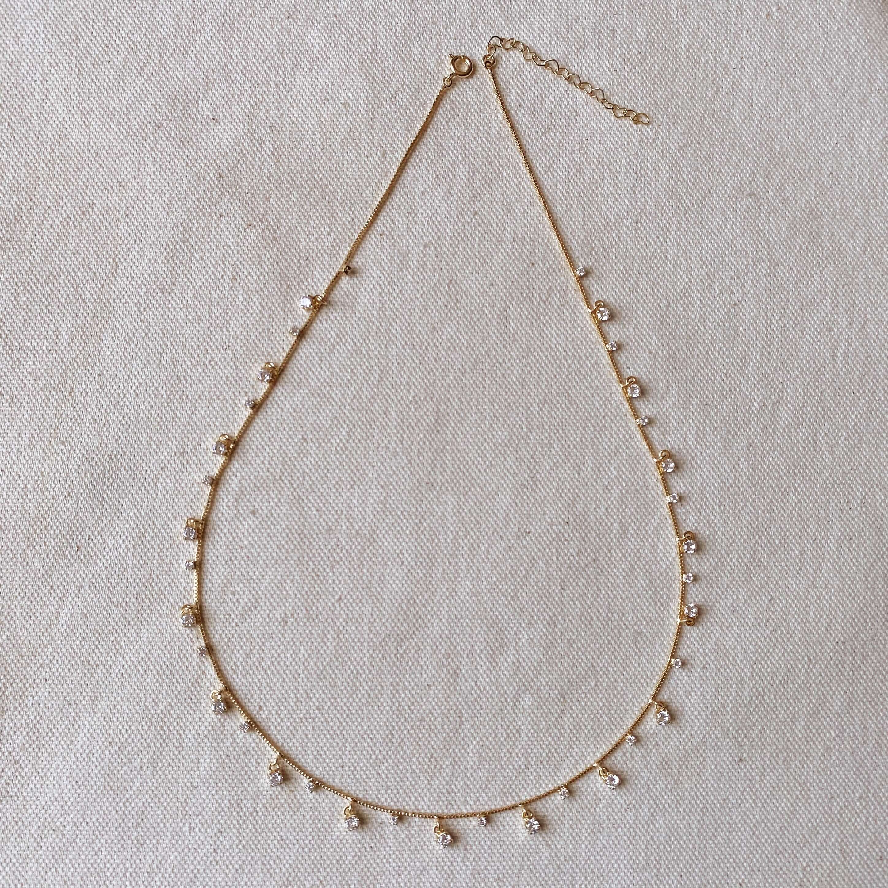 Mondsee 18k Gold Filled Sparkles Necklace | 18k Gold Filled Jewelry