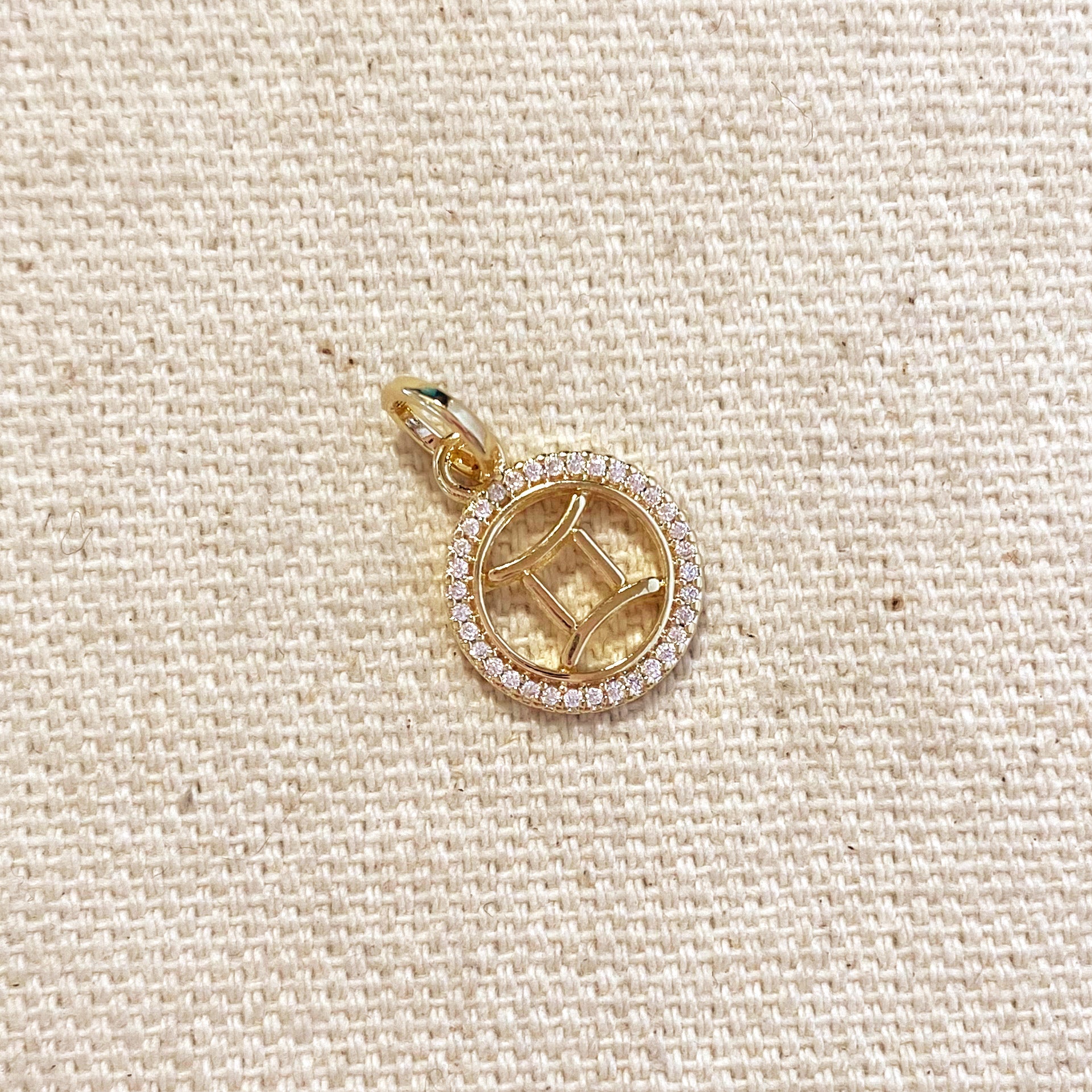 Mondsee 18k Gold Filled Mini Gemini Zodiac Pendant | 18k Gold Filled Jewelry