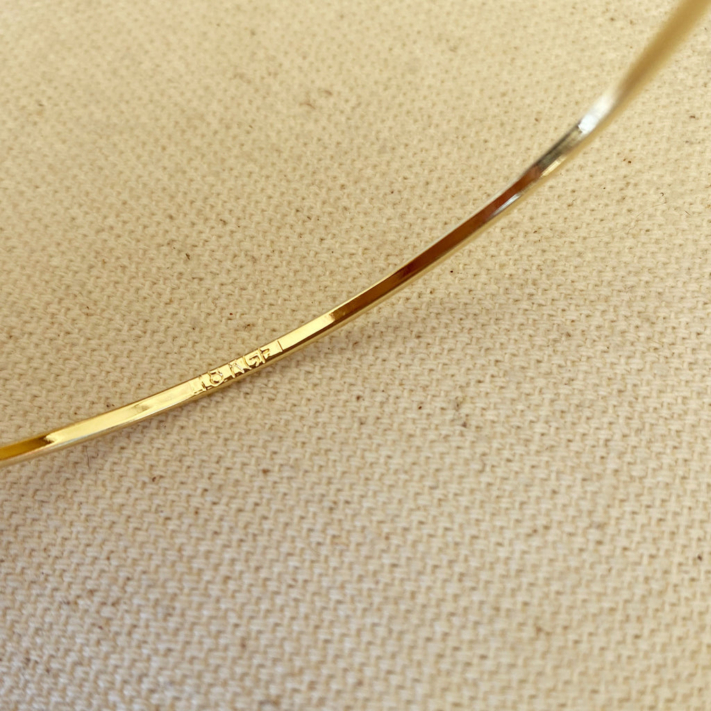 Mondsee 18k Gold Filled Bangle Bracelet | 18k Gold Filled Jewelry