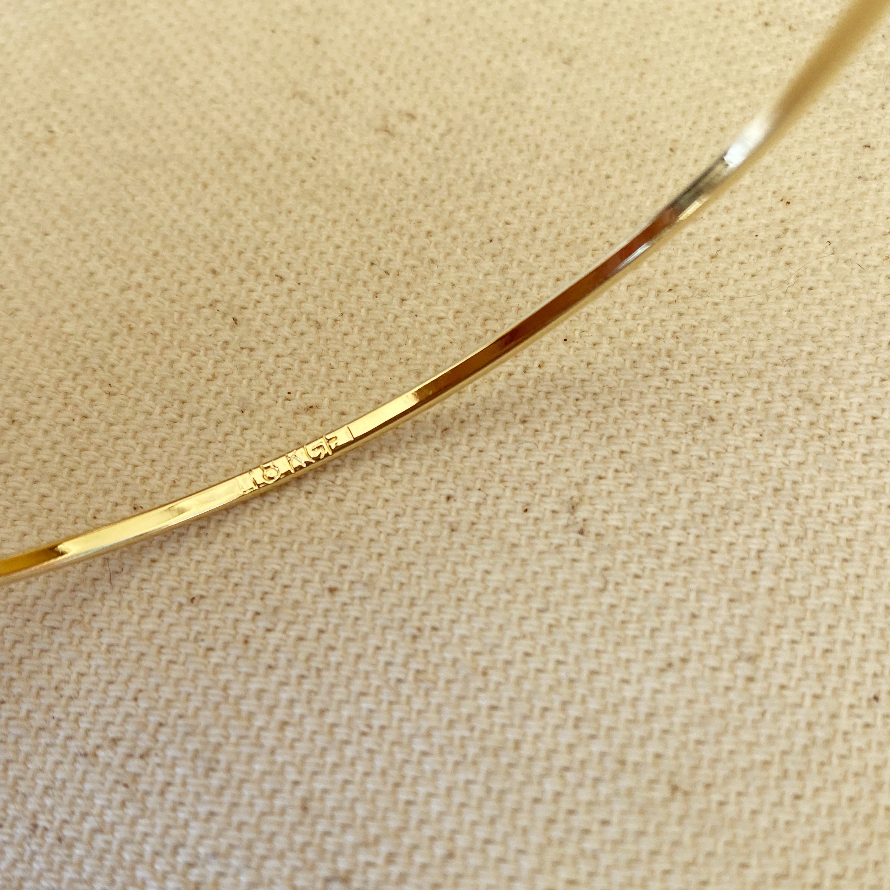 Mondsee 18k Gold Filled Bangle Bracelet | 18k Gold Filled Jewelry