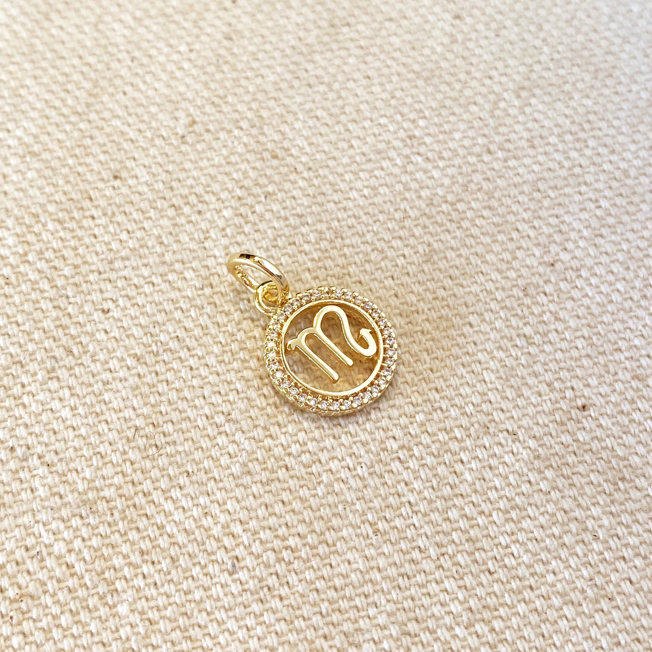 Mondsee 18k Gold Filled Mini Scorpio Zodiac Pendant | 18k Gold Filled Jewelry