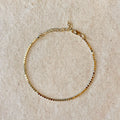 Mondsee 18k Gold Filled 2.0mm Dot Chain Anklet | 18k Gold Filled Jewelry