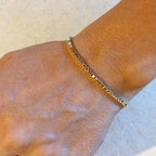 Mondsee 18k Gold Filled 2.0mm Box Chain Bracelet | 18k Gold Filled Jewelry