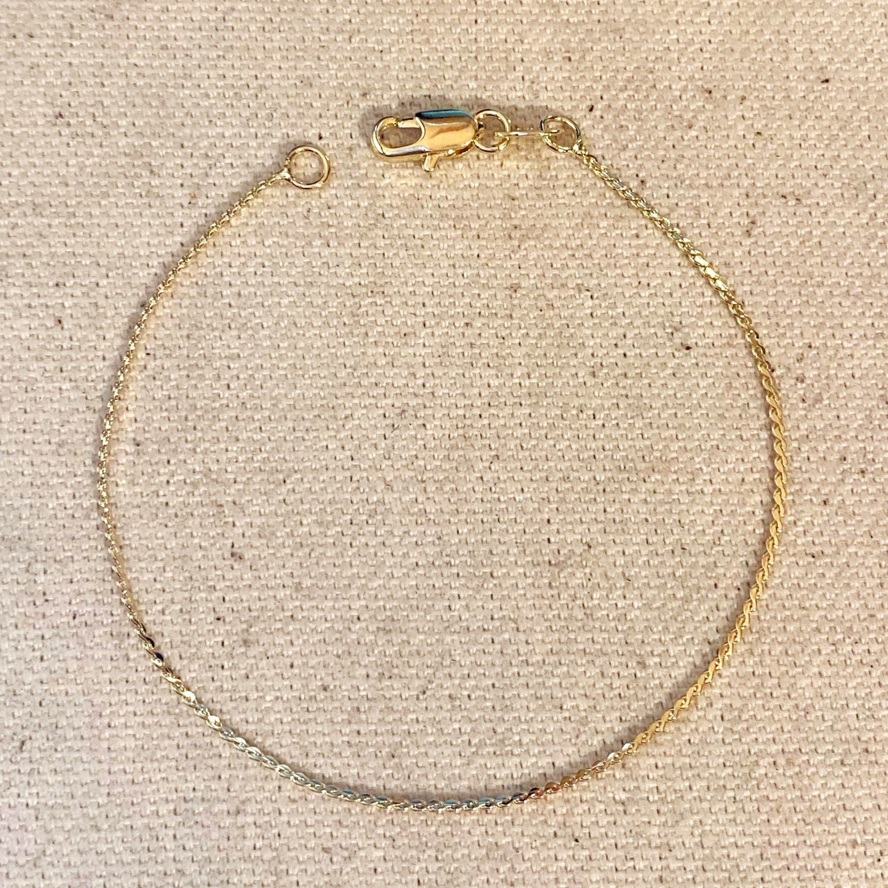 Mondsee 18k Gold Filled Thin Delicate Bracelet | 18k Gold Filled Jewelry