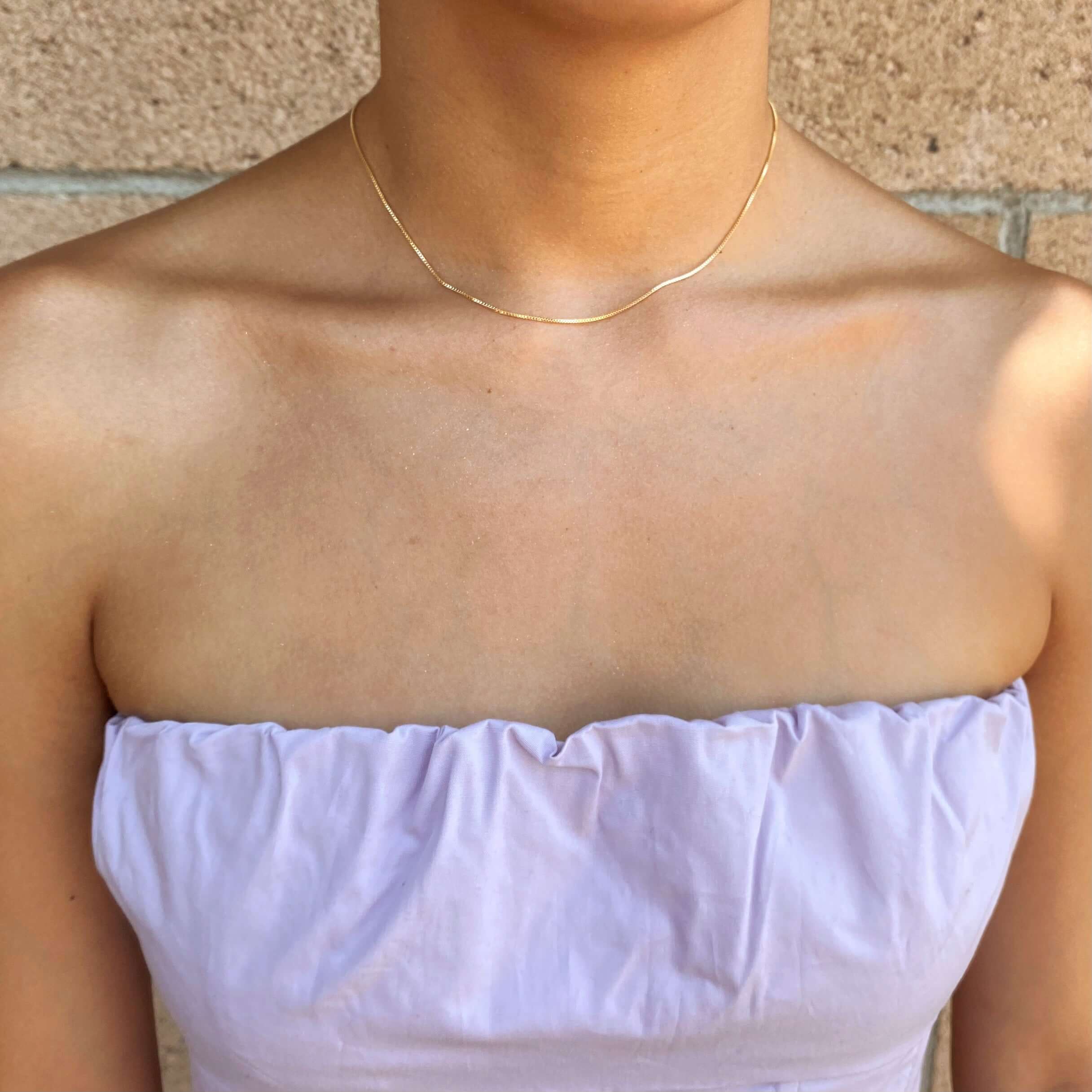 Mondsee 18k Gold Filled Adjustable Sizing Necklace | 18k Gold Filled Jewelry