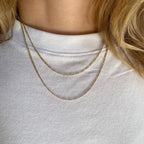 Mondsee 18k Gold Filled Thin Figaro Chain | 18k Gold Filled Jewelry
