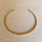 Mondsee 18k Gold Filled 4.0mm Rope Anklet | 18k Gold Filled Jewelry