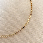 Mondsee 18k Gold Filled 2.0mm Dot Chain Anklet | 18k Gold Filled Jewelry