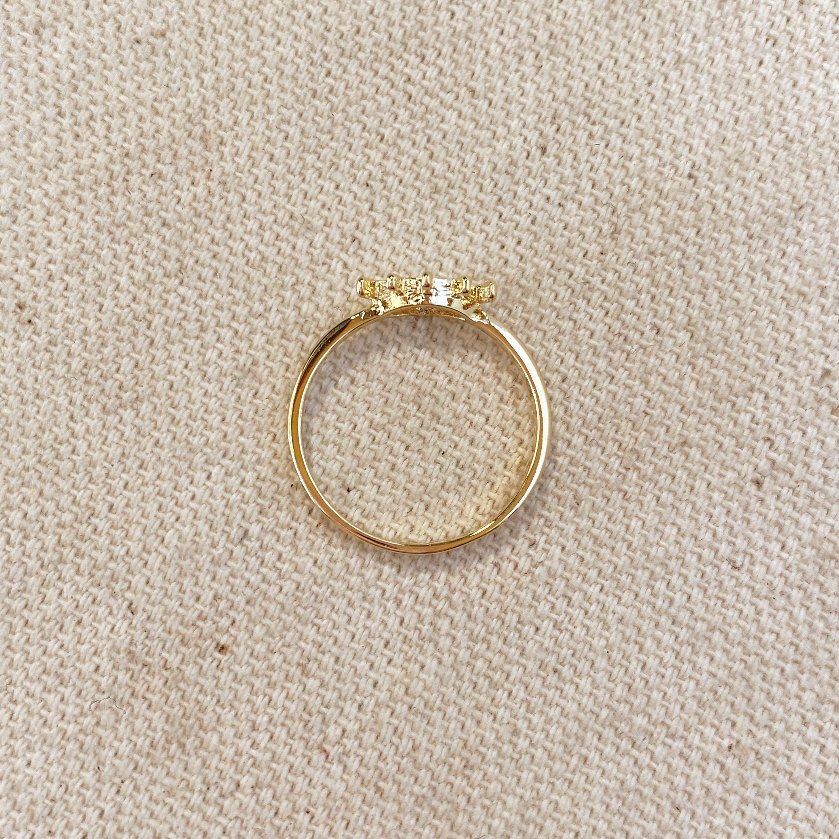Mondsee 18k Gold Filled Dainty Eye Ring | 18k Gold Filled Jewelry
