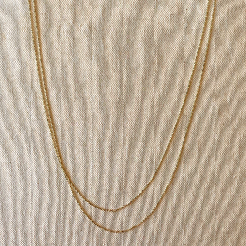 18k Gold Filled 2.5mm cable link chain by Mondsee Jewelry