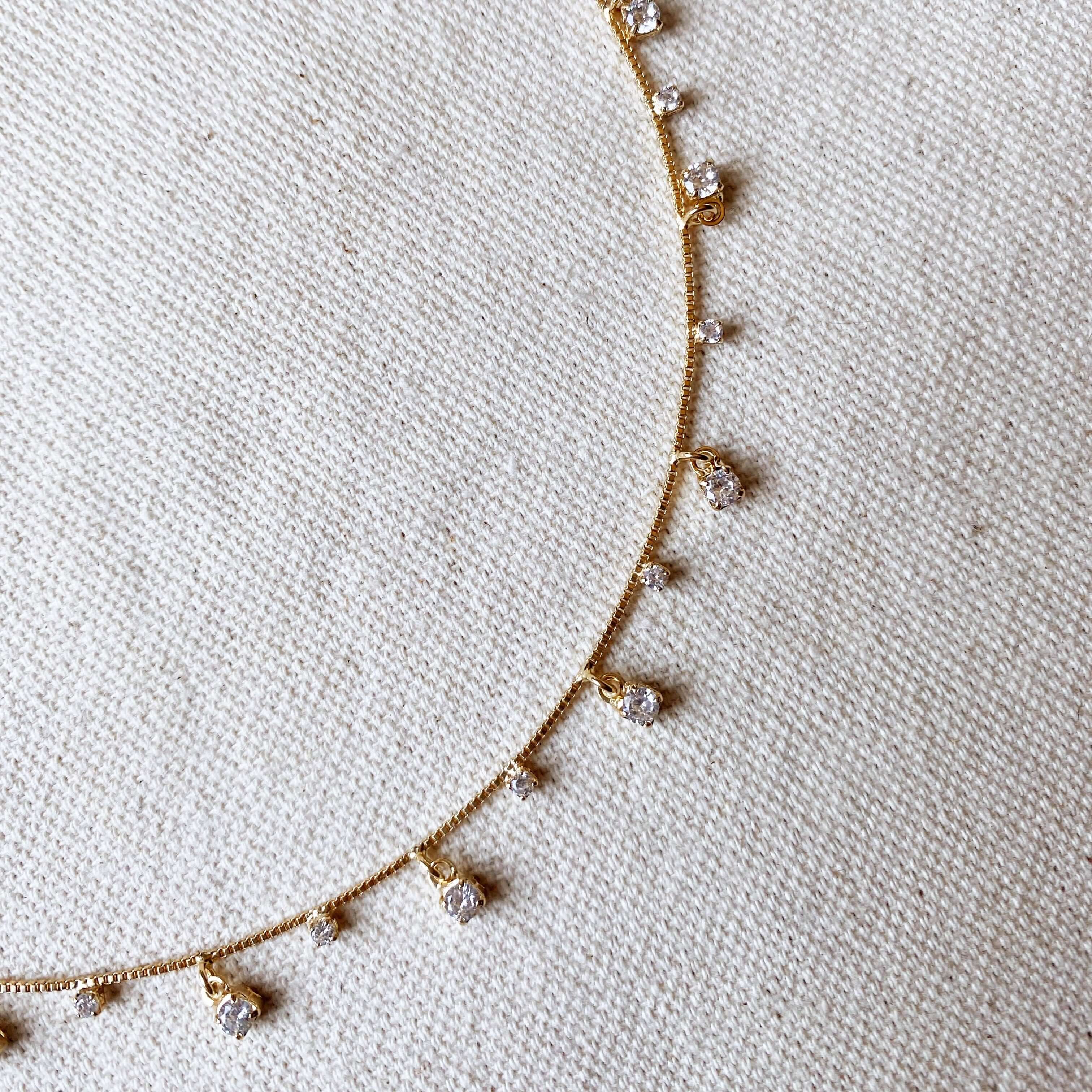 Mondsee 18k Gold Filled Sparkles Necklace | 18k Gold Filled Jewelry
