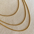 Mondsee 18K Gold Filled Rounded Snake Chain | 18k Gold Filled Jewelry
