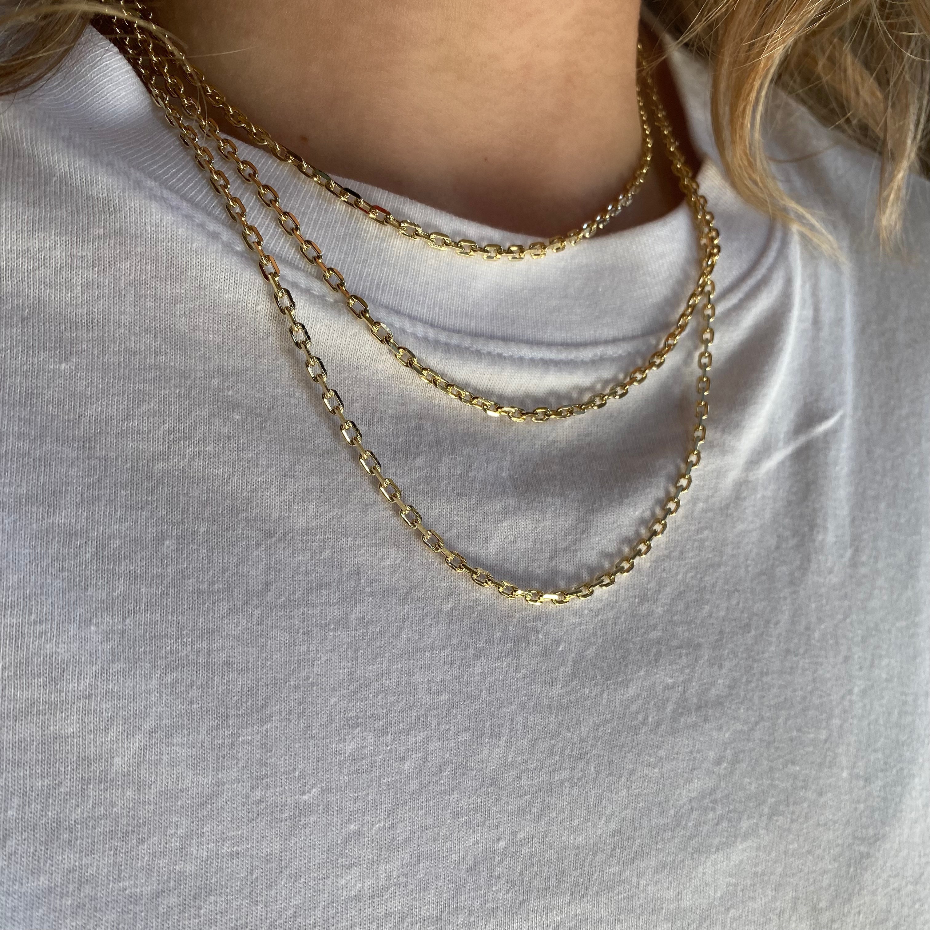 Mondsee 18k Gold Filled DC Curb Link Chain | 18k Gold Filled Jewelry