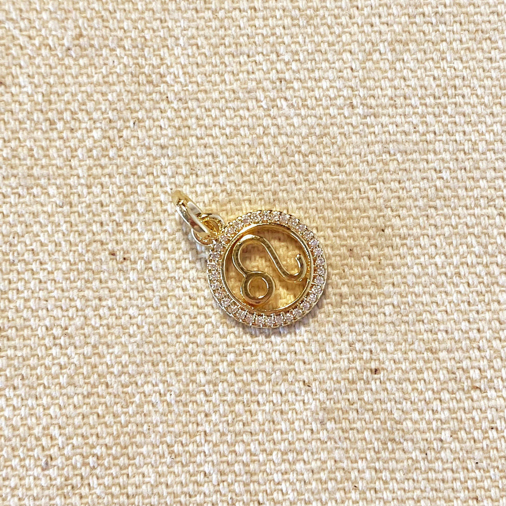 Mondsee 18k Gold Filled Mini Leo Zodiac Pendant | 18k Gold Filled Jewelry