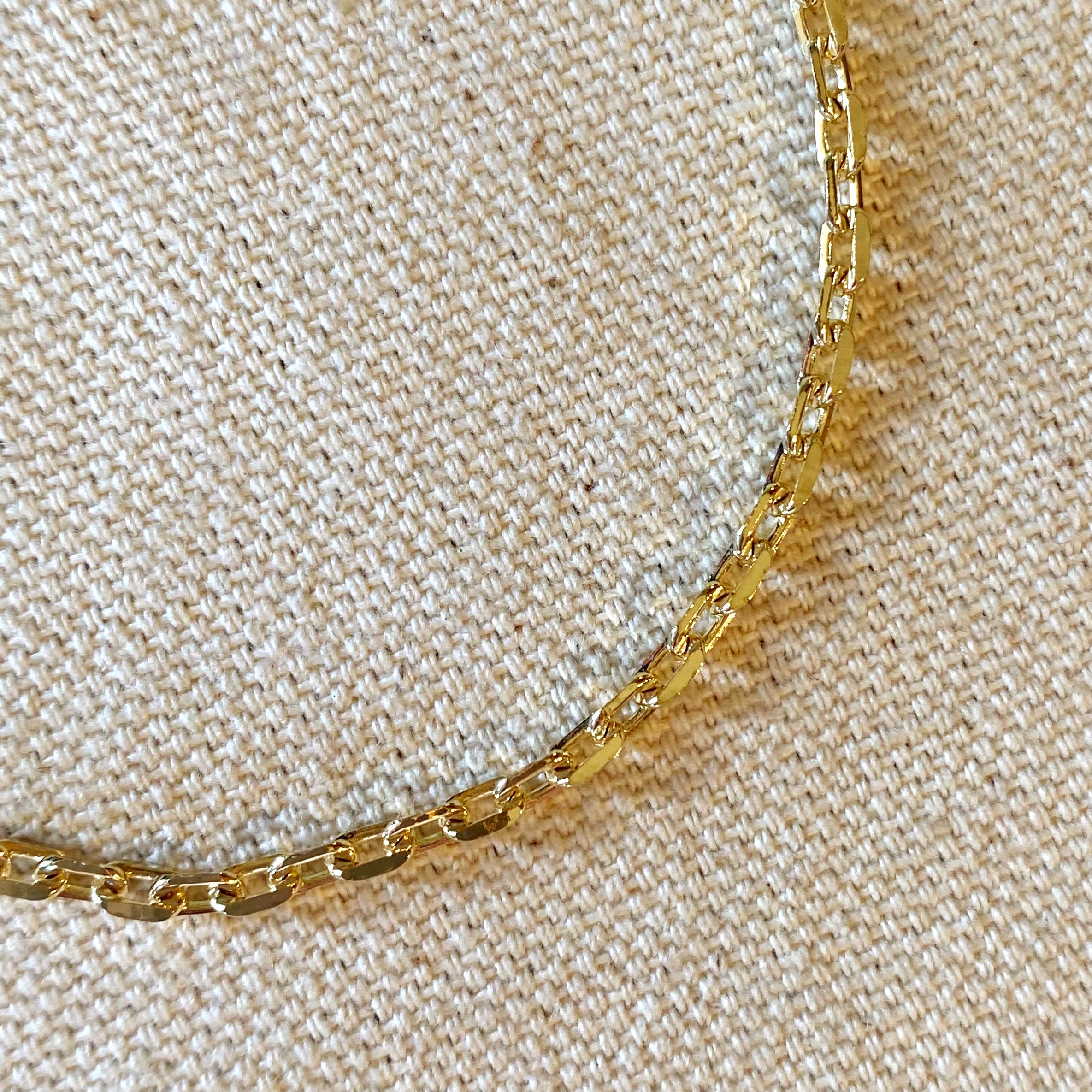 Mondsee 18k Gold Filled Diamond Cut Anchor Link Bracelet | 18k Gold Filled Jewelry