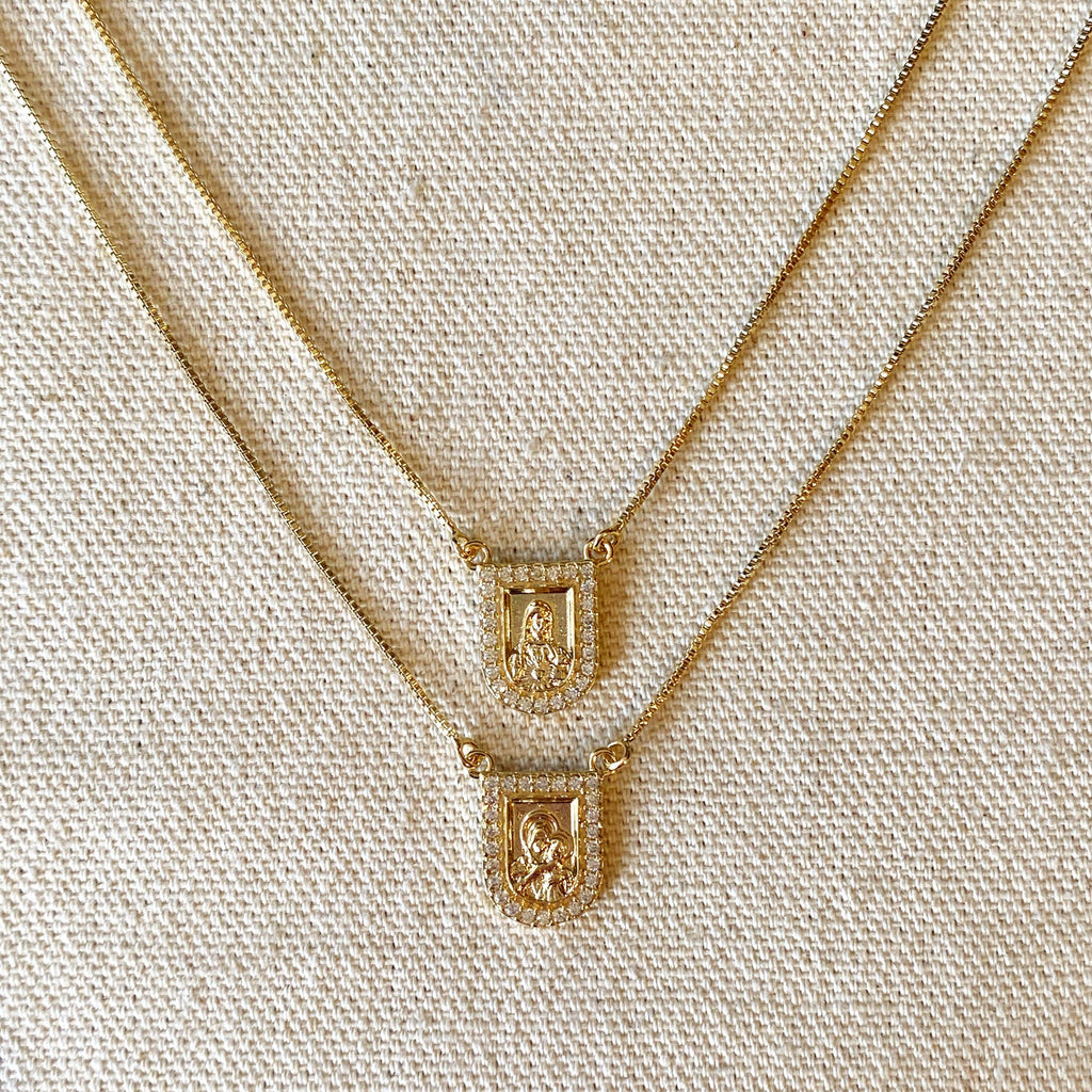 Mondsee 18k Gold Filled Scapular Necklace | 18k Gold Filled Jewelry