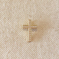 Mondsee 18k Gold Filled Cross Pendant With Micro Cubic Zircon Stones | 18k Gold Filled Jewelry