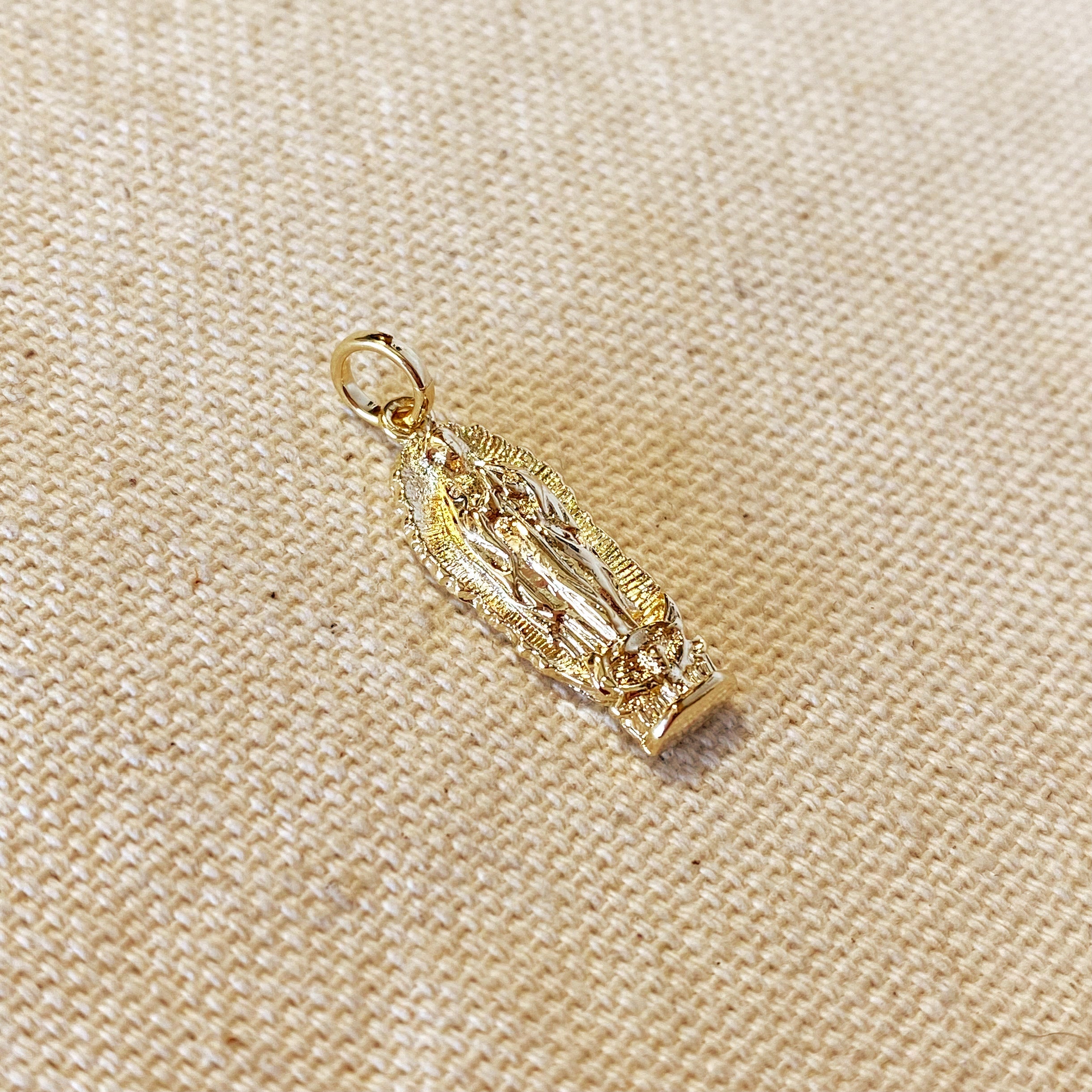 Mondsee 18k Gold Filled Our Lady of Guadalupe Pendant | 18k Gold Filled Jewelry
