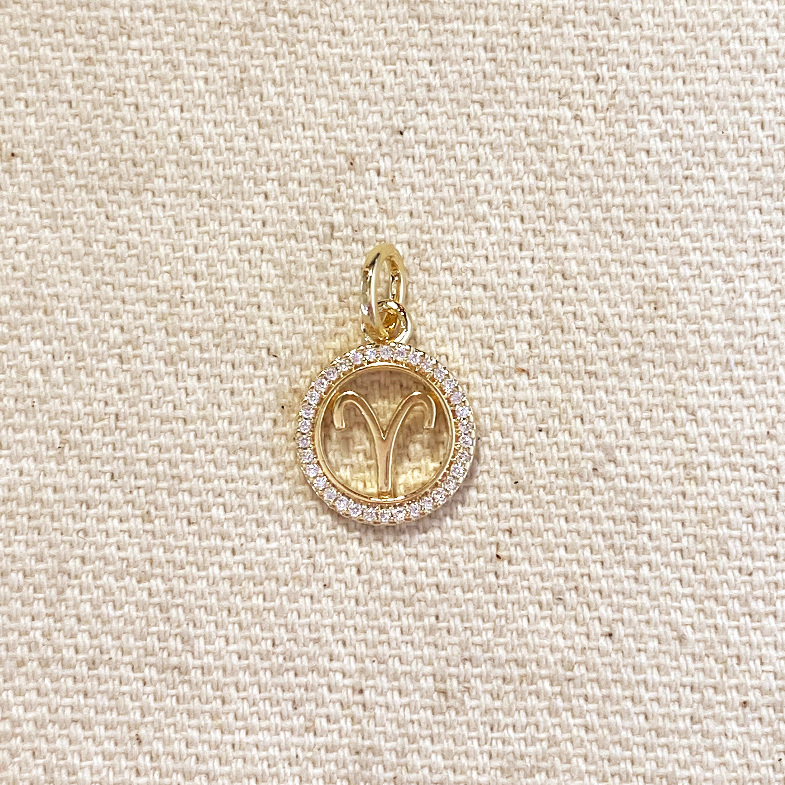 Mondsee 18k Gold Filled Mini Aries Zodiac Pendant | 18k Gold Filled Jewelry