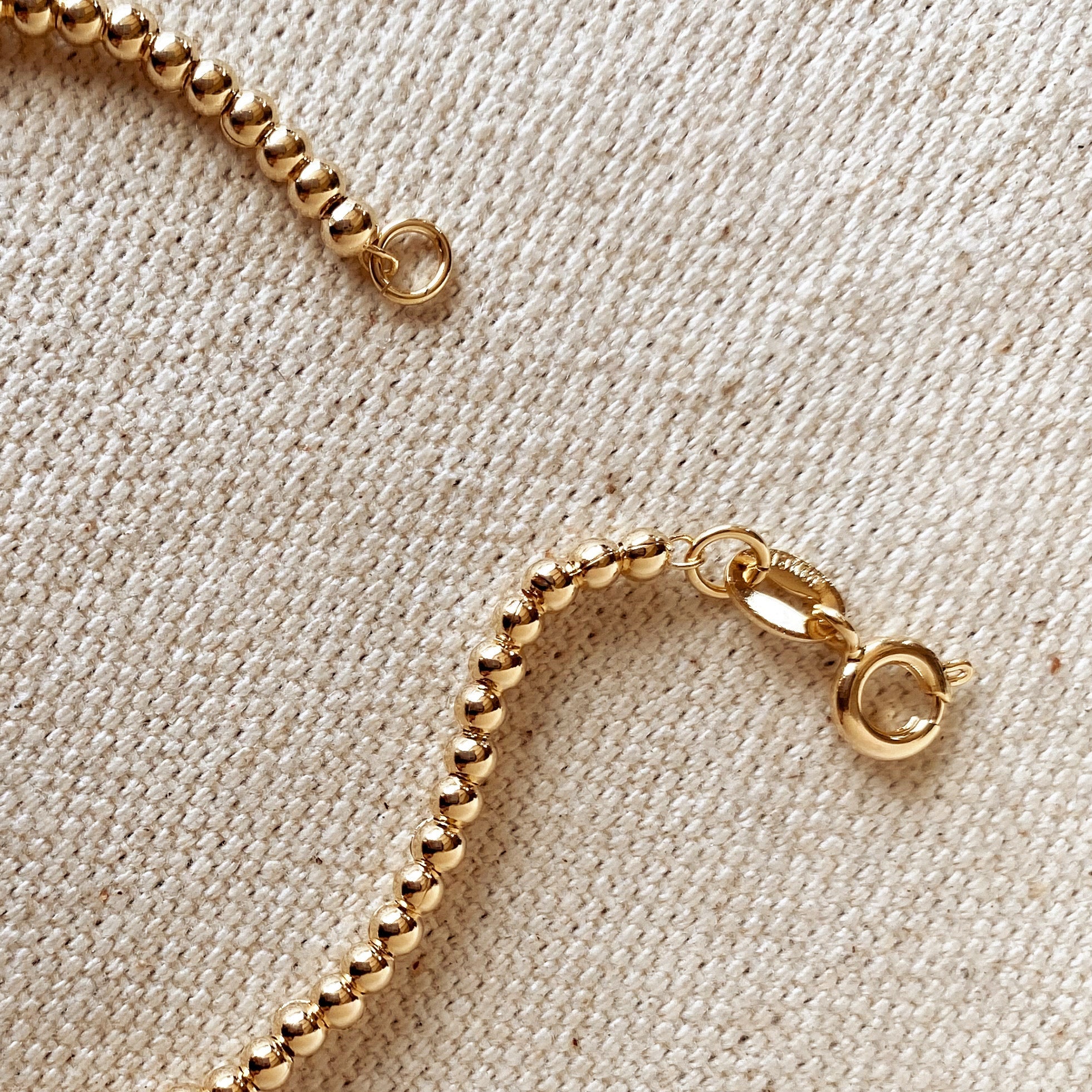 Mondsee 18k Gold Filled 2.5mm Beaded Bracelet | 18k Gold Filled Jewelry