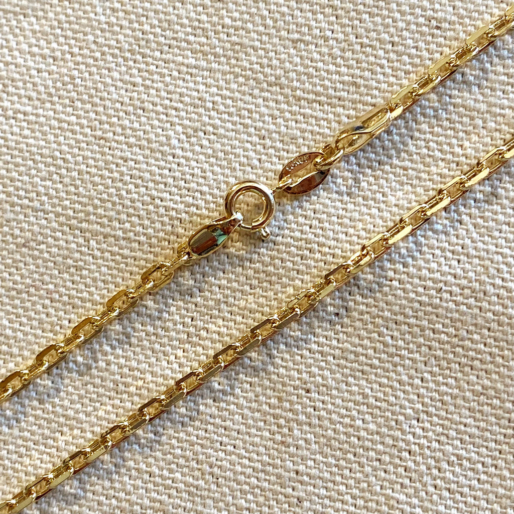 Mondsee 18k Gold Filled DC Curb Link Chain | 18k Gold Filled Jewelry