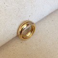 Mondsee 18k Gold Filled Chunky Rounded Band Ring | 18k Gold Filled Jewelry
