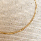 Mondsee 18k Gold Filled Pressed Detail Chain Anklet | 18k Gold Filled Jewelry