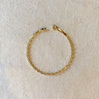 Mondsee 18k Gold Filled Diamond Cut Anchor Link Bracelet | 18k Gold Filled Jewelry