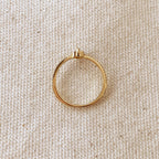 Mondsee 18k Gold Filled Vintage Mini Heart Stackable Band Ring | 18k Gold Filled Jewelry