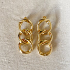 Mondsee 18k Gold Filled Chain Drop Earrings | 18k Gold Filled Jewelry