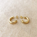 18k Gold Filled Mini Chubby C Hoop