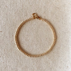 Mondsee 18k Gold Filled 2.5mm Beaded Bracelet | 18k Gold Filled Jewelry