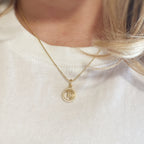 Mondsee 18k Gold Filled Mini Virgo Zodiac Pendant | 18k Gold Filled Jewelry