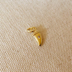 Mondsee 18k Gold Filled Mini Tusk Pendant With Cubic Zirconia Stone | 18k Gold Filled Jewelry