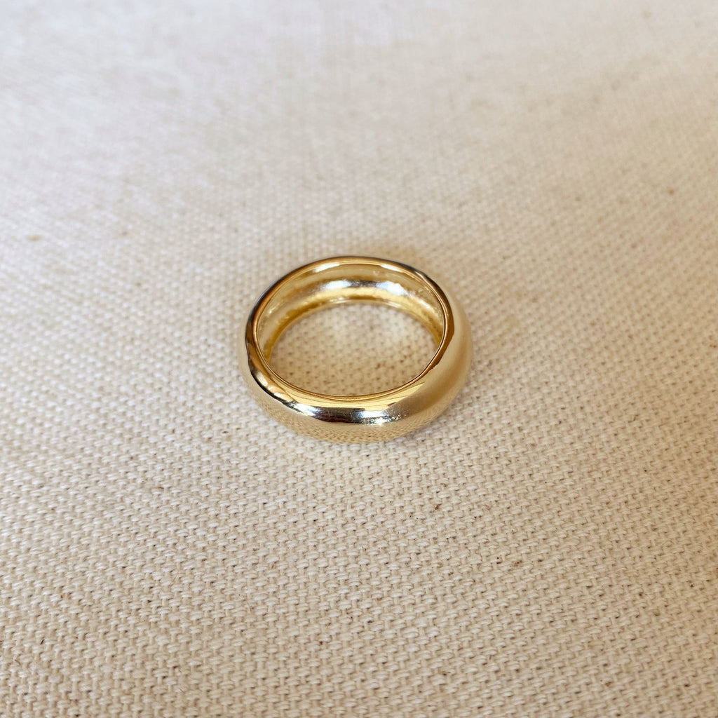 Mondsee 18k Gold Filled Chunky Rounded Band Ring | 18k Gold Filled Jewelry