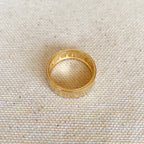 Mondsee 18k Gold Filled Roman Numeral Band Ring | 18k Gold Filled Jewelry