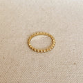 Mondsee 18k Gold Filled Beaded Band Ring | 18k Gold Filled Jewelry