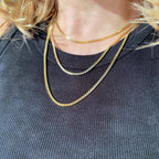 Mondsee 18k Gold Filled 2.0 mm Box Chain Necklace | 18k Gold Filled Jewelry