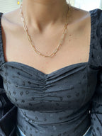 Mondsee 18k Gold Filled Classic Paperclip Chain | 18k Gold Filled Jewelry