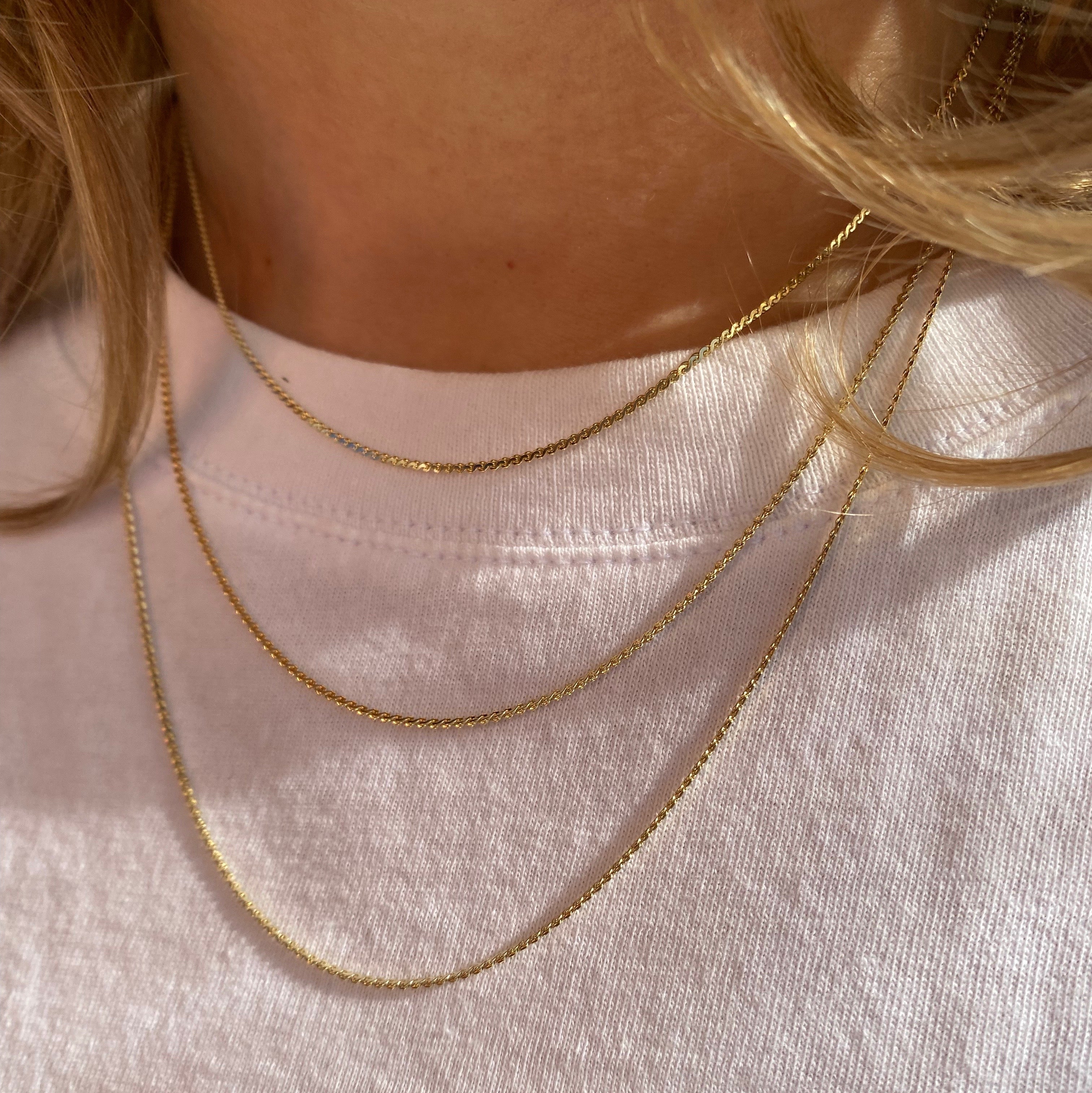 Mondsee 18k Gold Filled Dainty Chain Necklace | 18k Gold Filled Jewelry