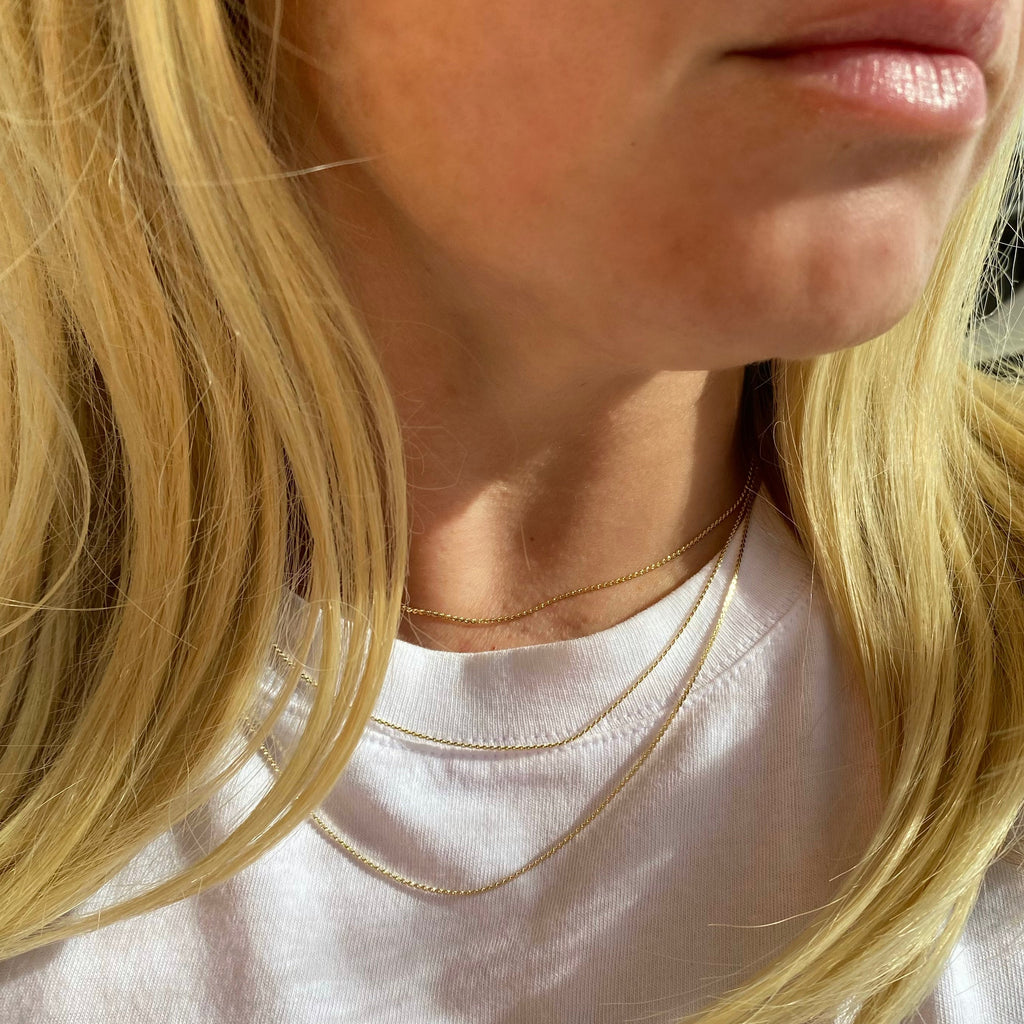 Mondsee 18k Gold Filled Dainty Chain Necklace | 18k Gold Filled Jewelry