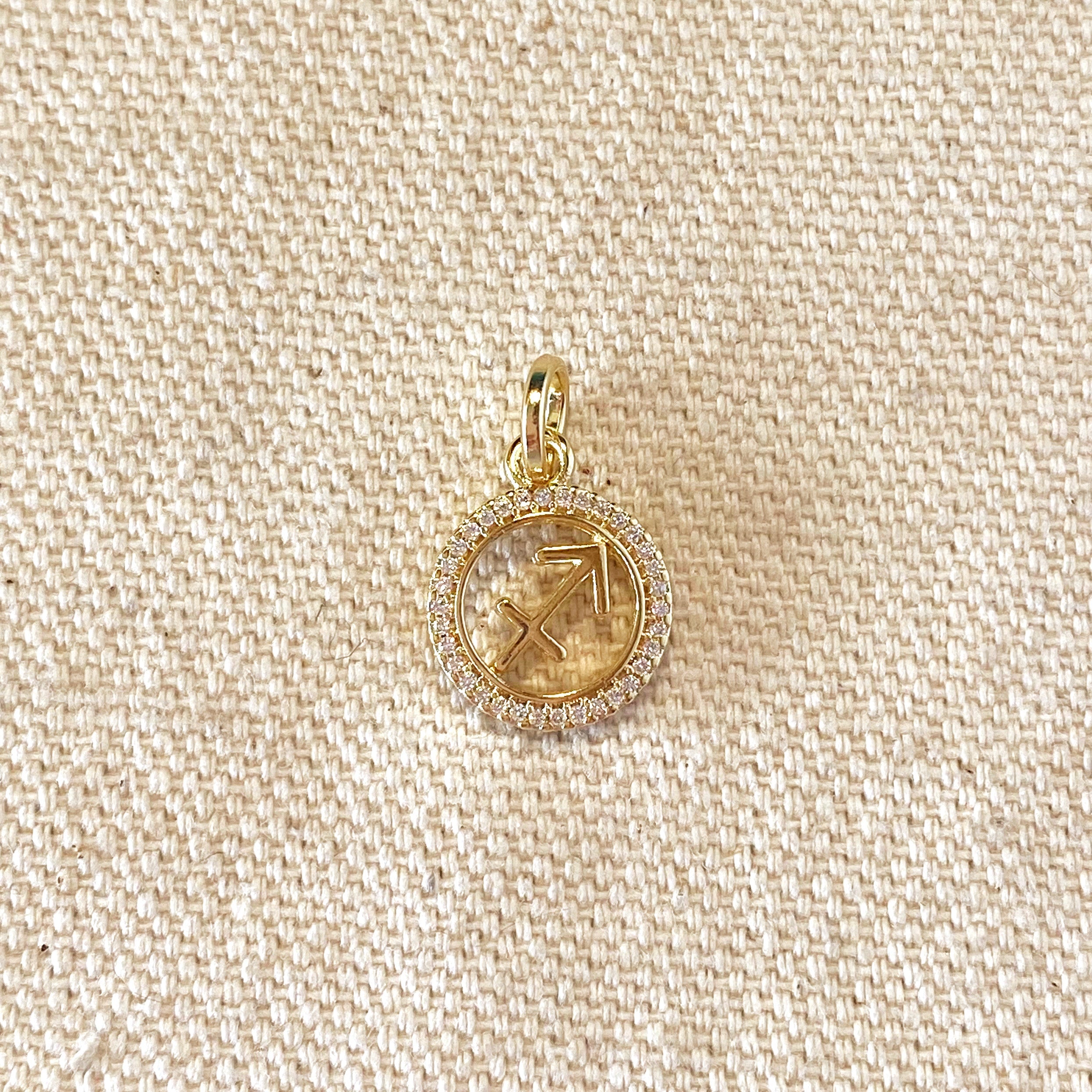 Mondsee 18k Gold Filled Mini Sagittarius Zodiac Pendant | 18k Gold Filled Jewelry