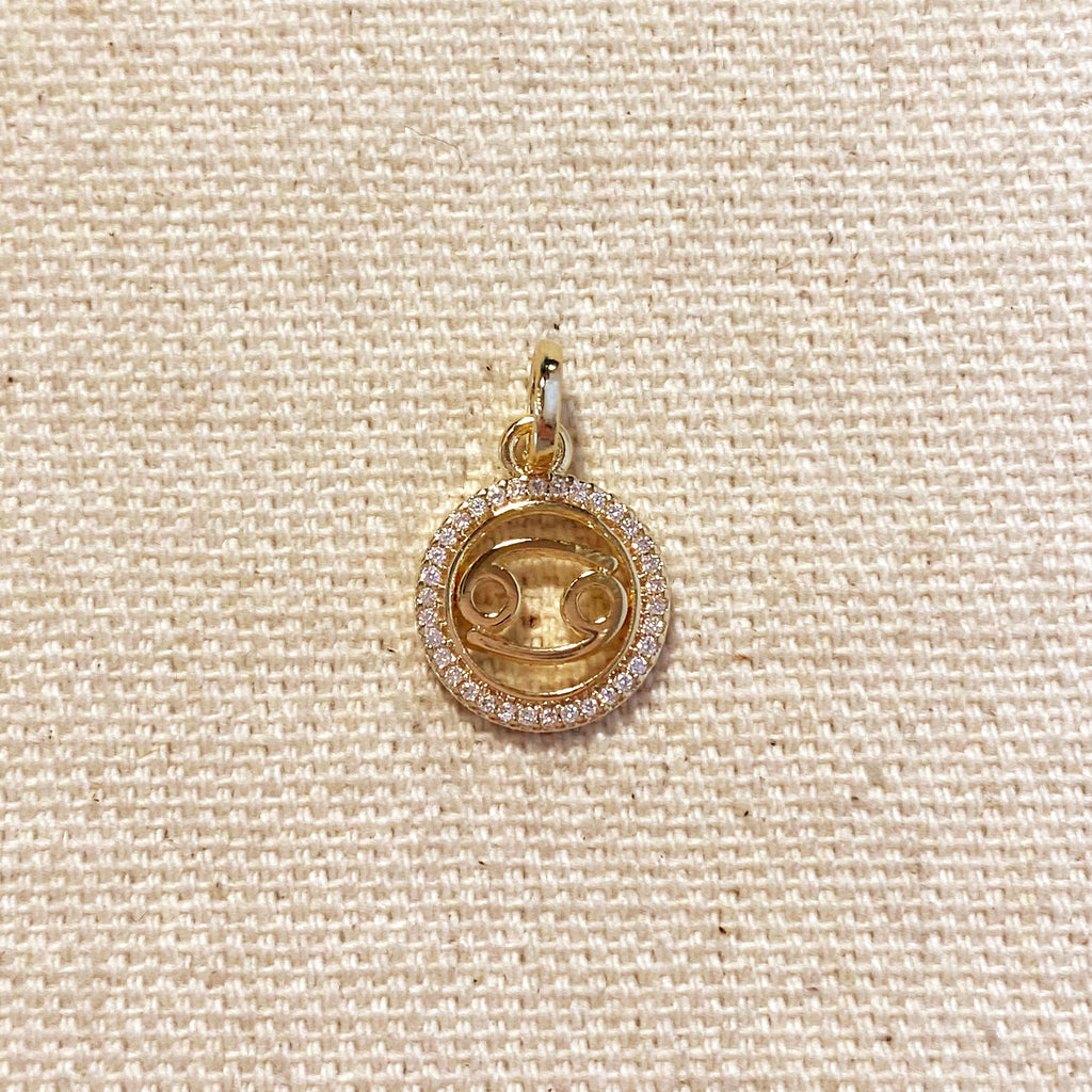 Mondsee 18k Gold Filled Mini Cancer Zodiac Pendant | 18k Gold Filled Jewelry