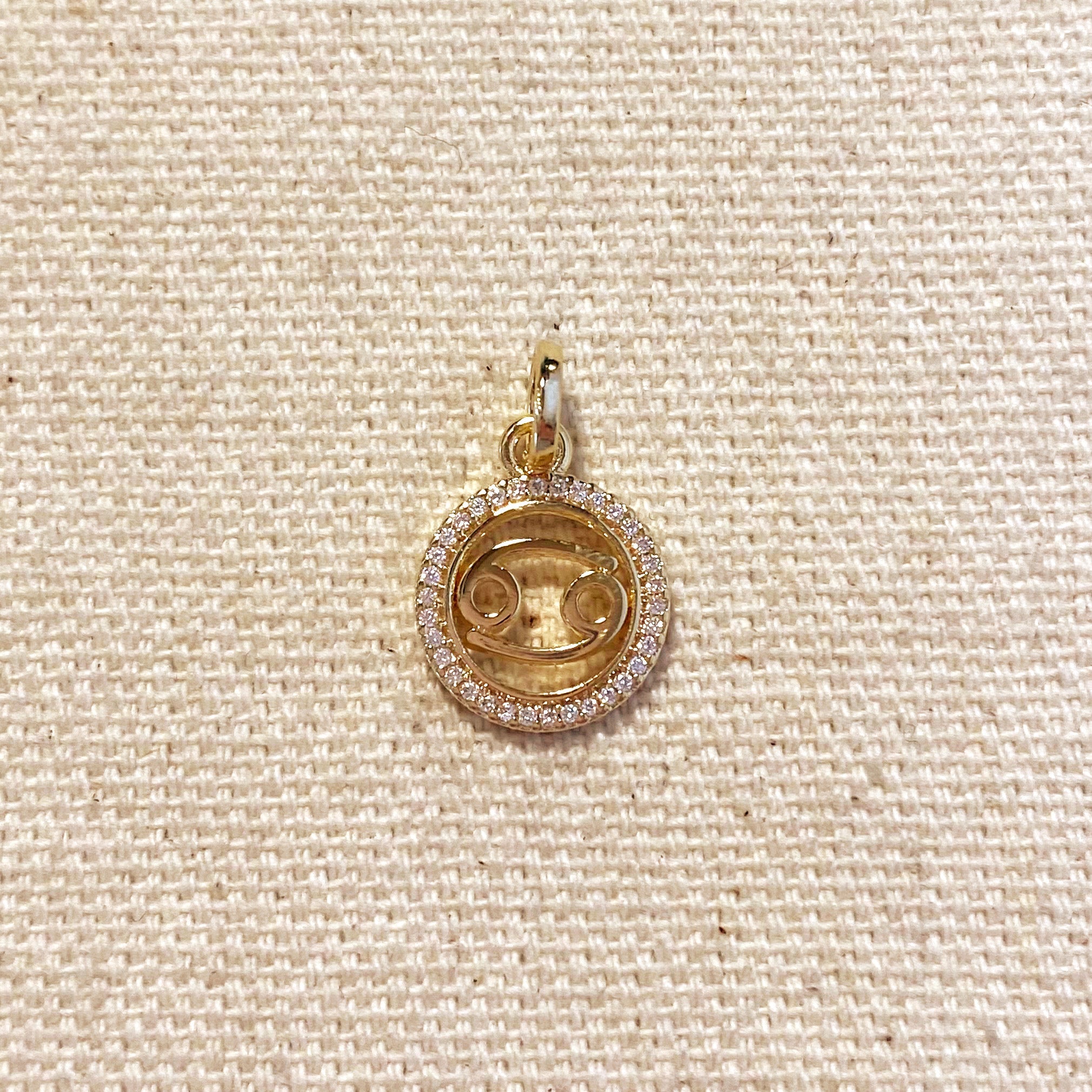 Mondsee 18k Gold Filled Mini Cancer Zodiac Pendant | 18k Gold Filled Jewelry