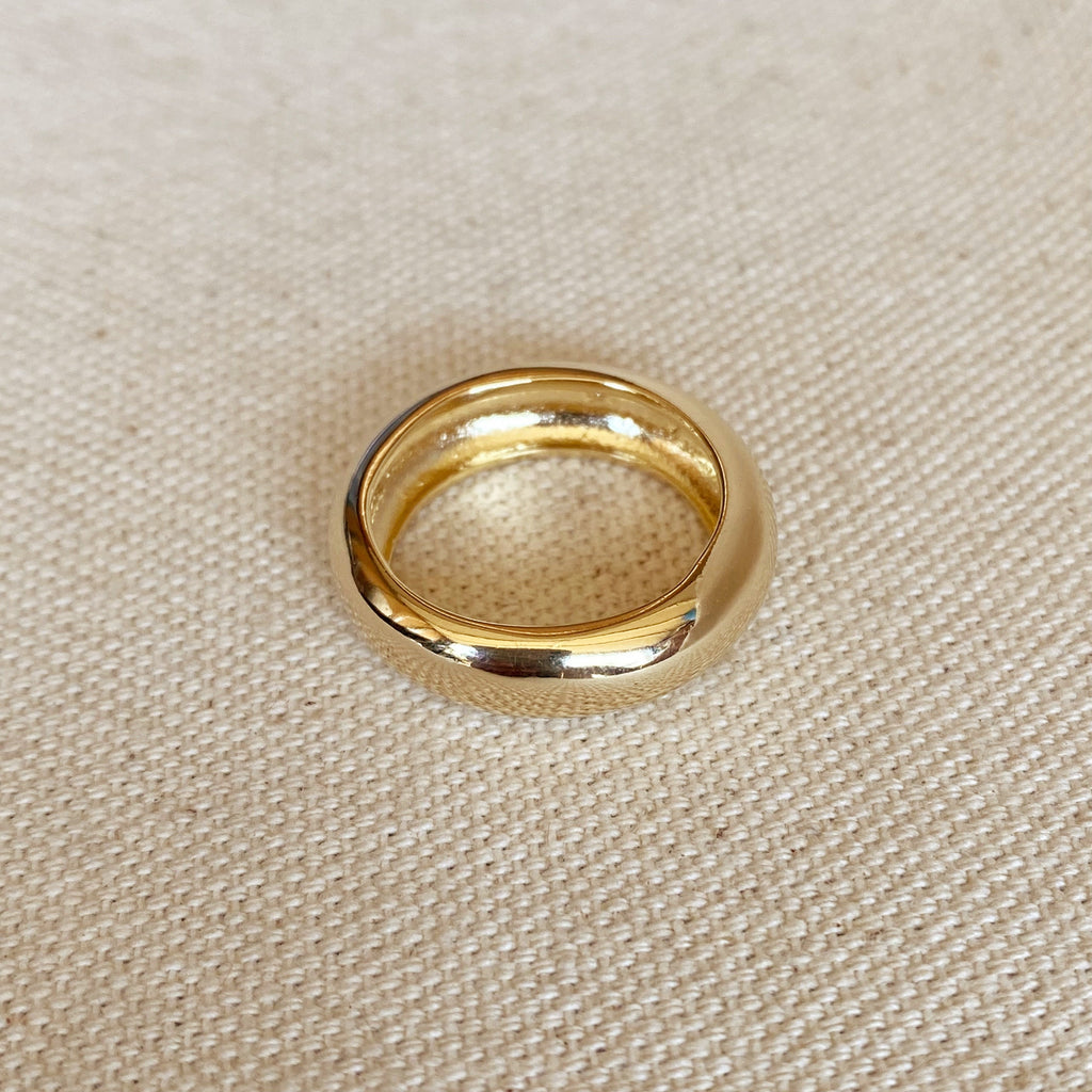 Mondsee 18k Gold Filled Chunky Rounded Band Ring | 18k Gold Filled Jewelry